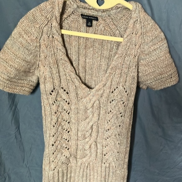 Banana Republic: Knit Sweater with braided collar short sleeves- Wool Blend- XS - Picture 5 of 16